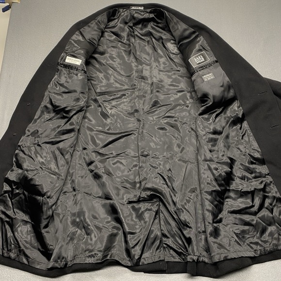 Giorgio Armani Mens Black Virgin Wool Cashmere Blend Overcoat Made in Italy 42R - Picture 13 of 16